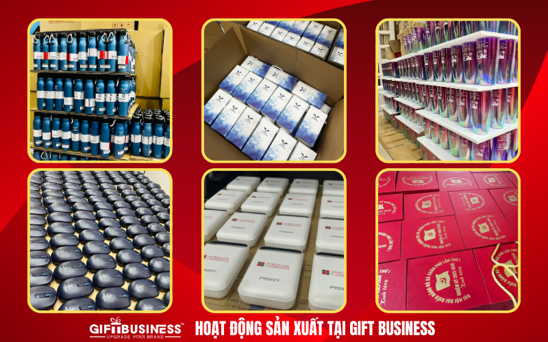 hoạt động sản xuất tại công ty quà tặng gift business