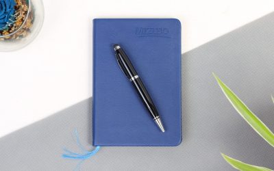 Sổ tay bìa da dán gáy