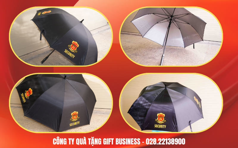 dù cáng thẳng in logo