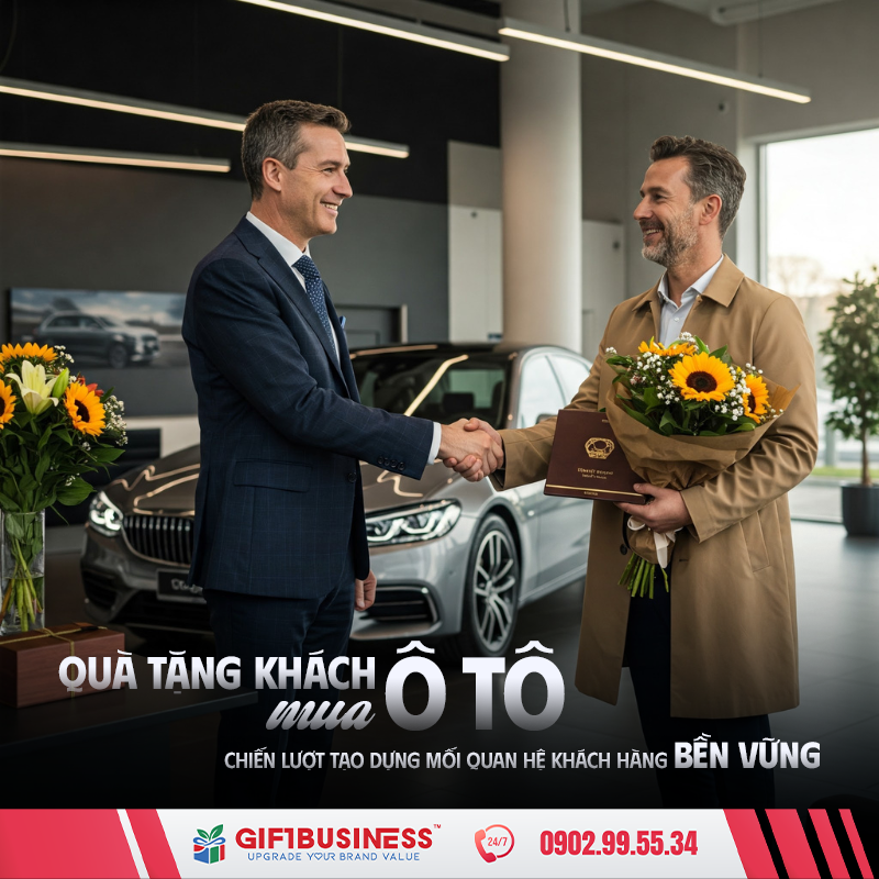 quà tặng khách mua ô tô