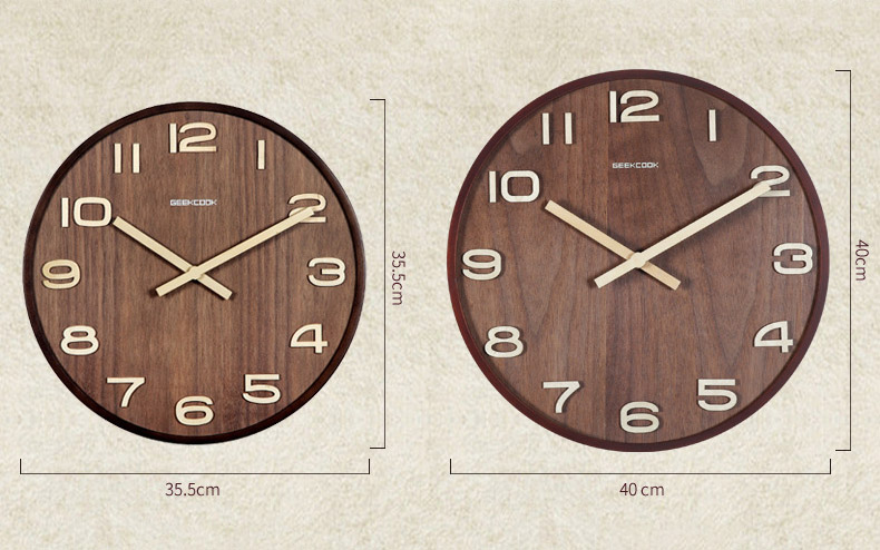 Quà tặng đồng hồ treo tường cao cấp sang trọng, sản phẩm có kích thước 35.5cm hoặc 40cm