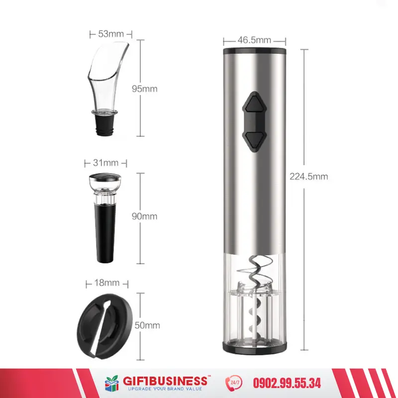 khui vang tự động kích thước