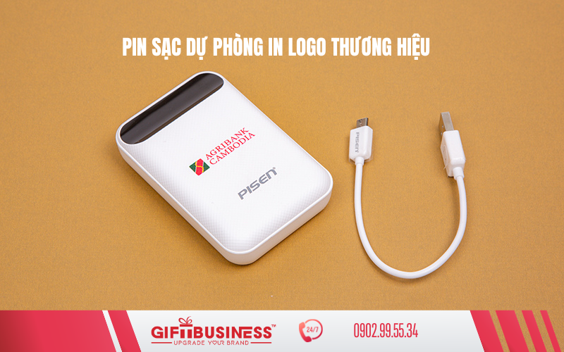 sạc dự phòng in logo