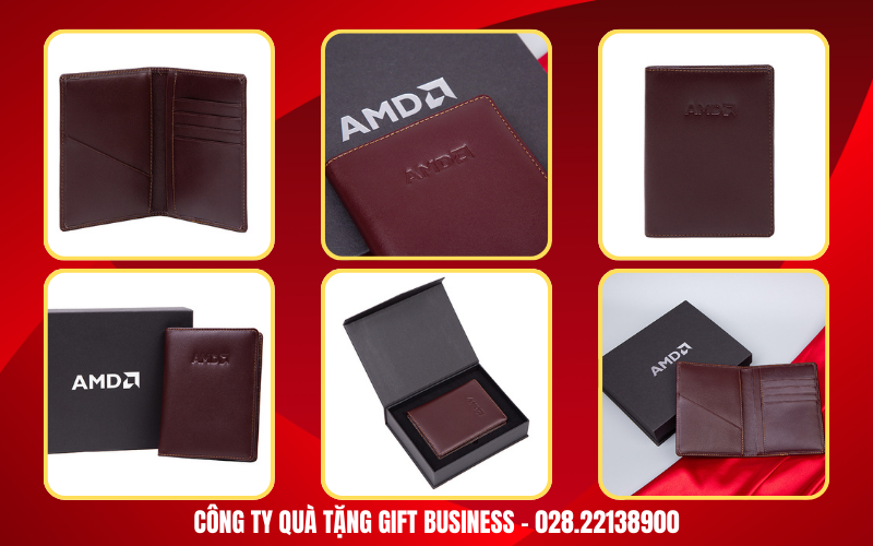 ví đựng passport in logo