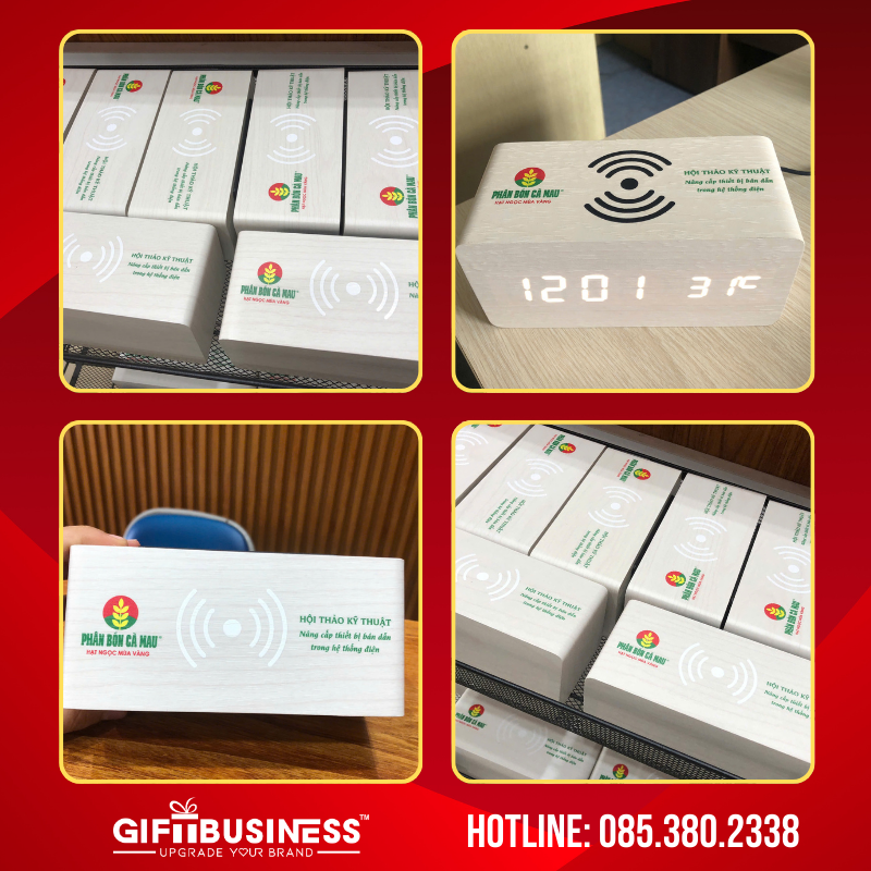 quà tặng đồng hồ thông minh - đồng hồ led để bàn