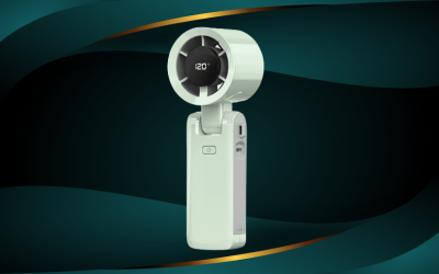 quạt cầm tay in logo