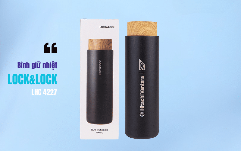 Bình giữ nhiệt LocknLock khắc logo ứng dụng trong quà doanh nghiệp