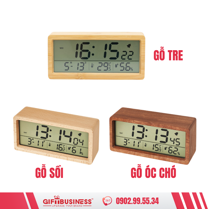 ĐỒNG HỒ ĐỂ BÀN IN LOGO