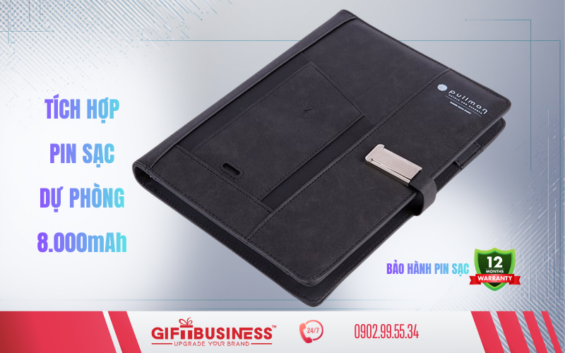 sổ tay tích hợp sạc dự phòng