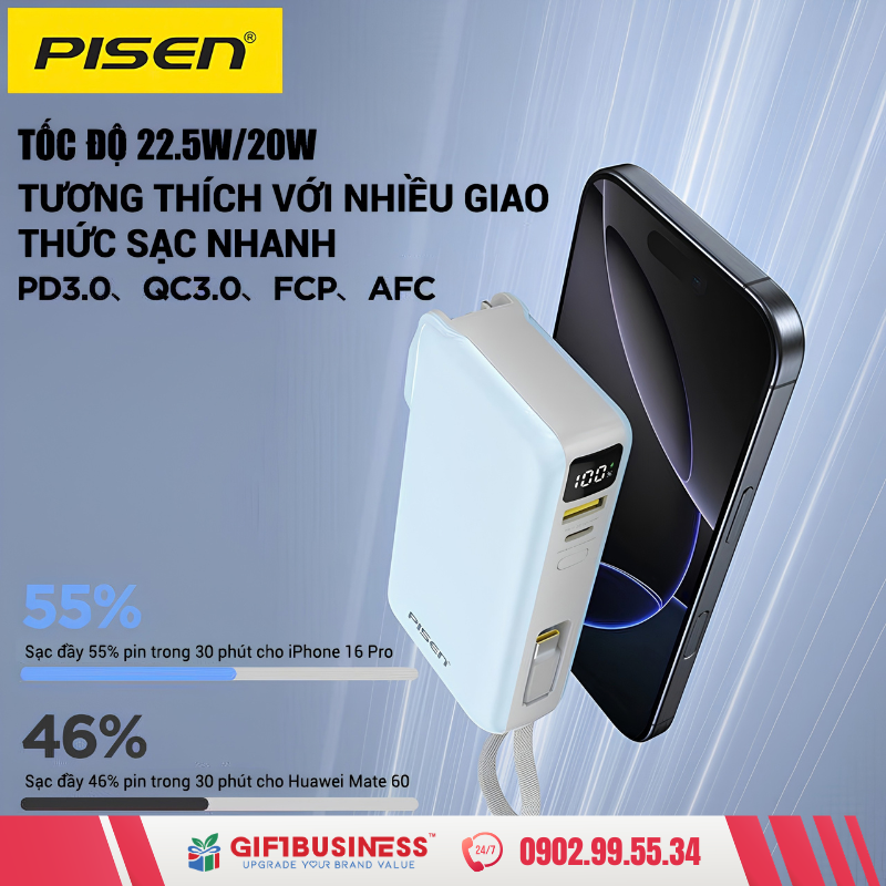 in sạc dự phòng