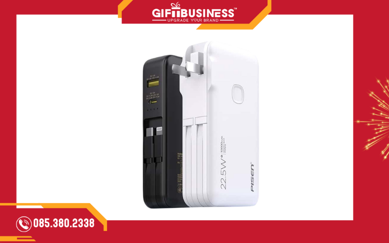 pin sạc dự phòng pisen 10000mAh