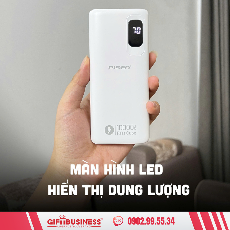 quà tặng sạc dự phòng in logo