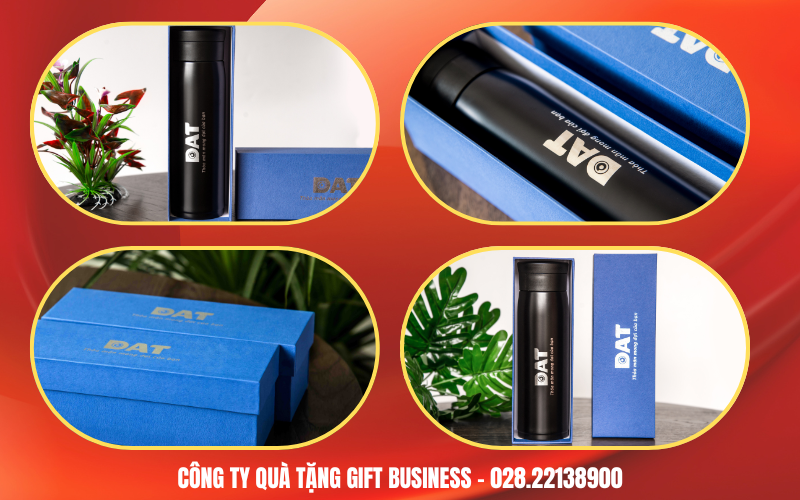hộp đựng bình giữ nhiệt ép kim logo