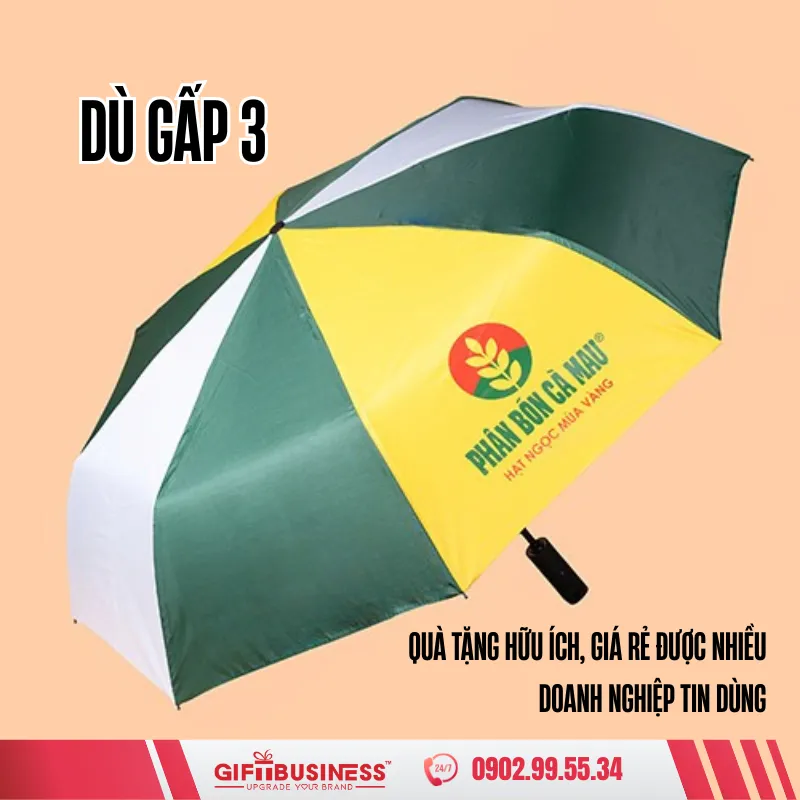 dù gấp 3 cầm tay