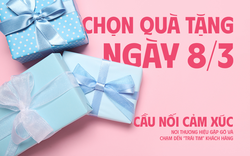 quà 8/3 cho khách hàng nữ