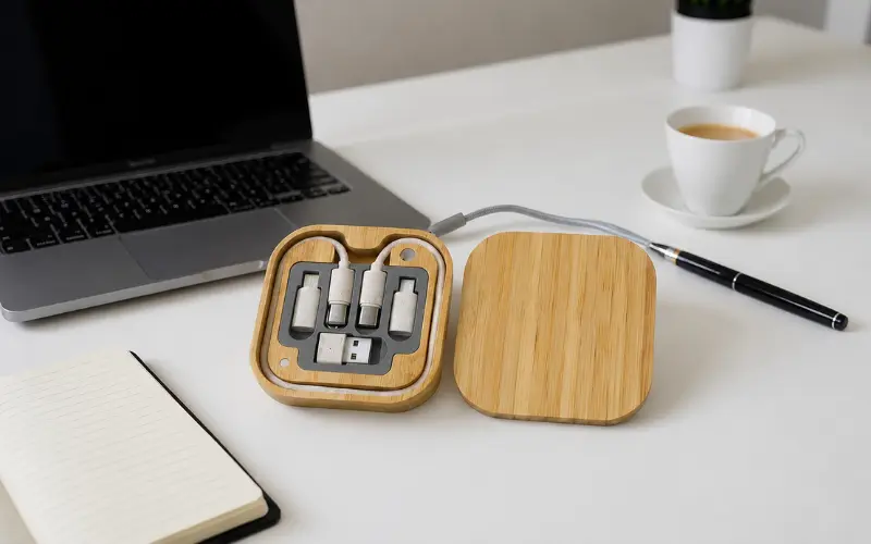 cáp sạc typec in logo quà tặng công nghệ