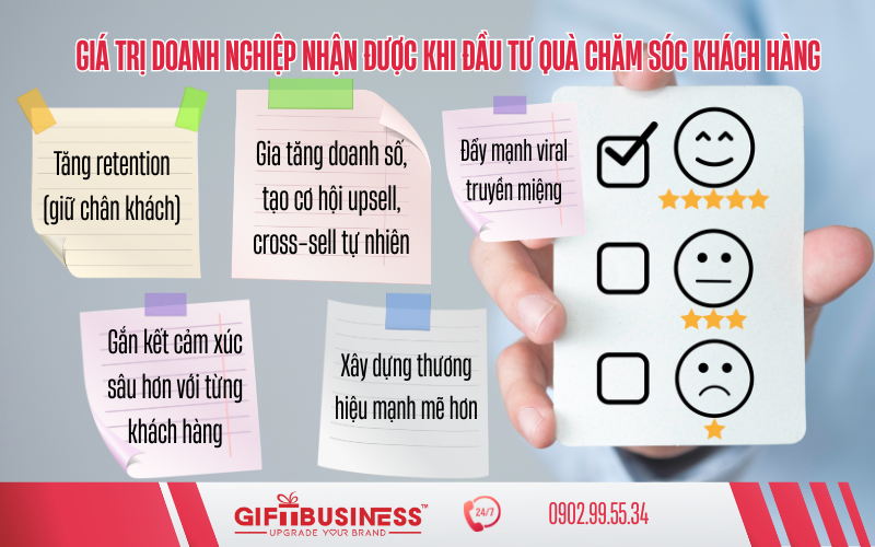 check list quà tặng chăm sóc khách hàng nữ