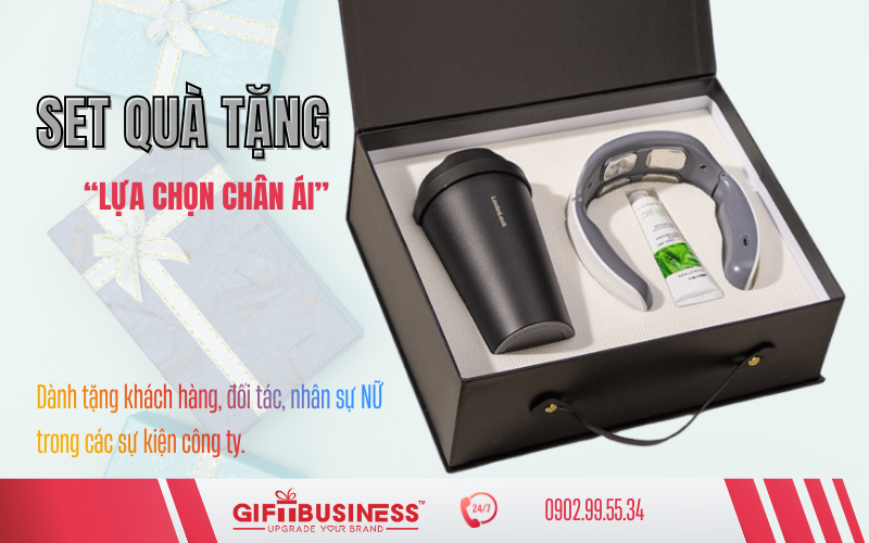 set quà tặng 8-3 lựa chọn chân ái cho khách hàng nữ