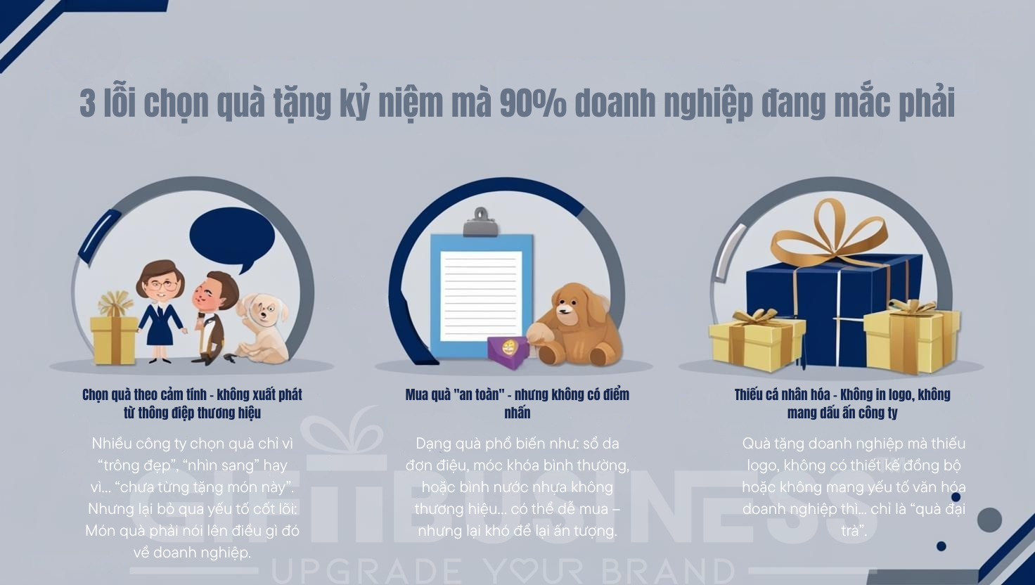 3 lỗi chọn quà tặng kỉ niệm mà doanh nghiệp hay mắc phải - quà kỷ niệm thành lập công ty