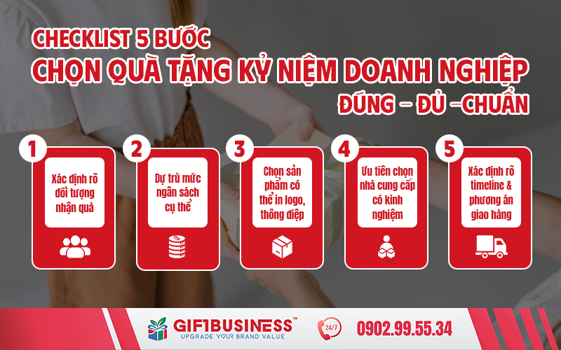 5 bước chọn quà tặng kỷ niệm thành lập đúng đủ chuẩn