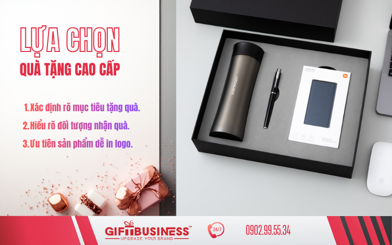 lựa chọn quà tặng doanh nghiệp cao cấp