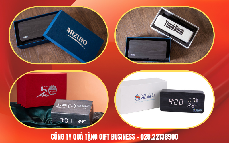 quà tặng đồng hồ in logo công ty