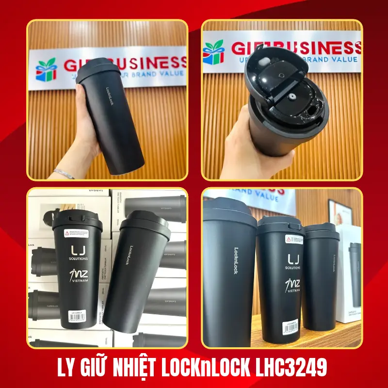 ly giữ nhiệt locknlock lhc3249 in logo