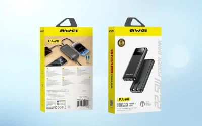 in logo sạc dự phòng awei