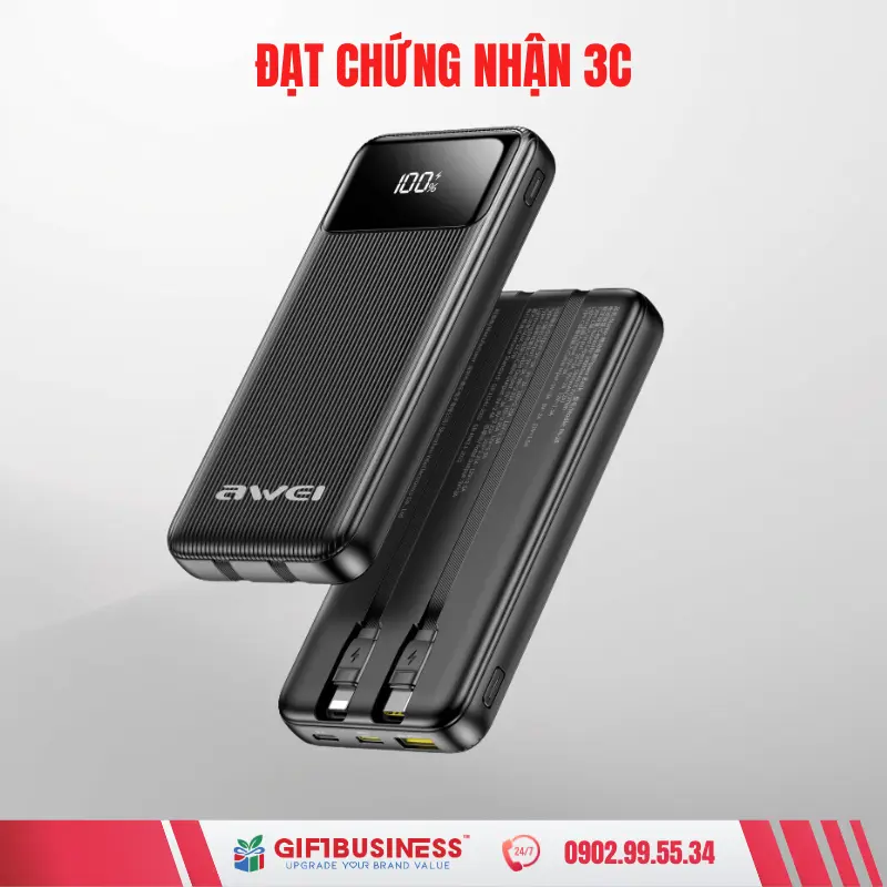 sạc dự phòng quà tặng awei