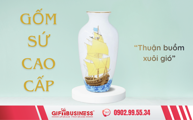 bình hoa gốm sứ