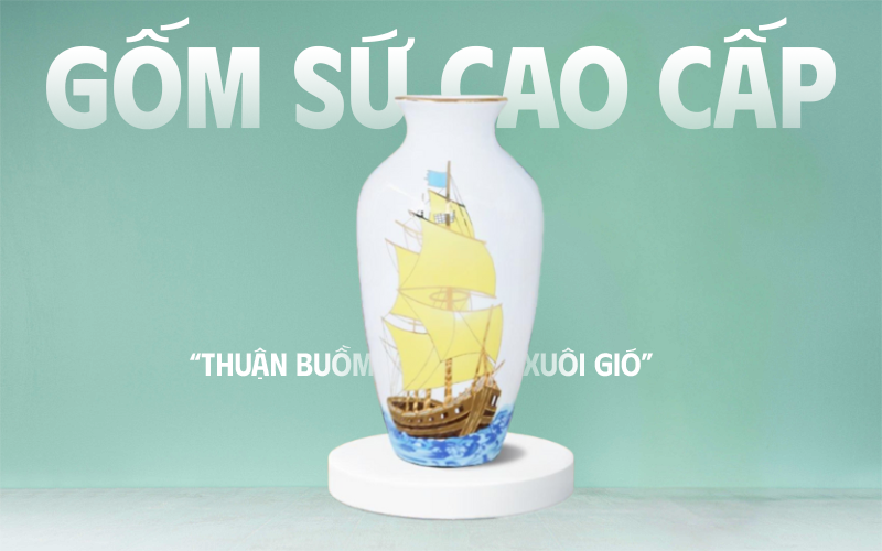 bình hoa gốm sứ