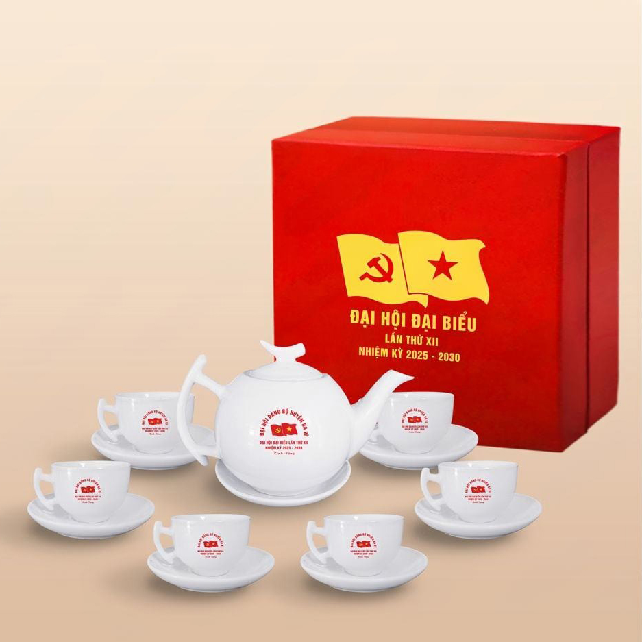 bộ ấm chén làm quà tặng