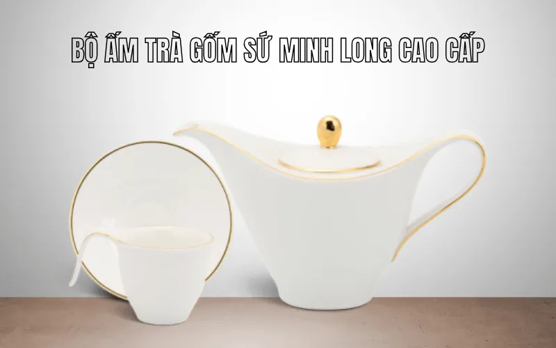 bộ ấm trà gốm sứ