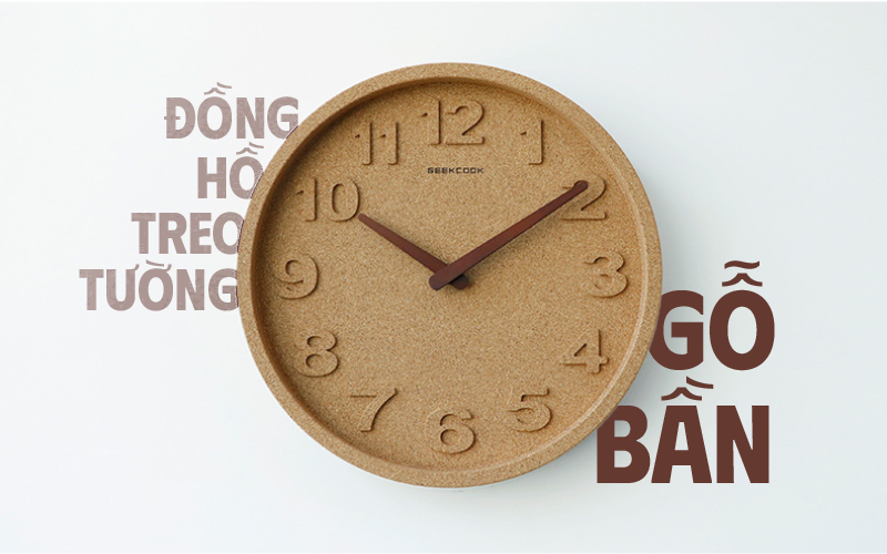 đồng hồ chất liệu gỗ bần mềm