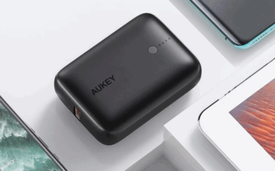 sạc dự phòng in logo aukey