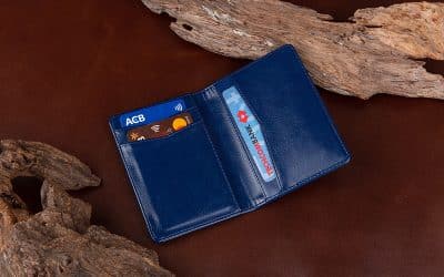 ví cầm tay in logo