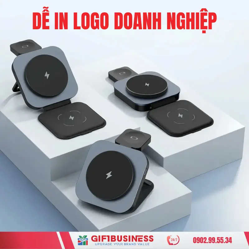 in logo quà tặng đế sạc magsafe h11