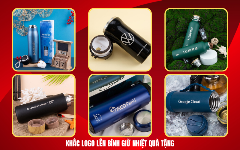 khắc logo lên bình giữ nhiệt