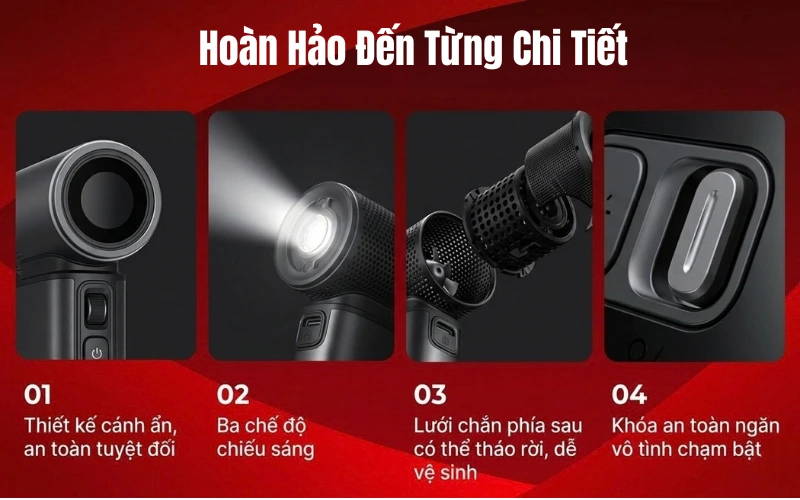 quà tặng quạt cầm tay jisulife ultra2 