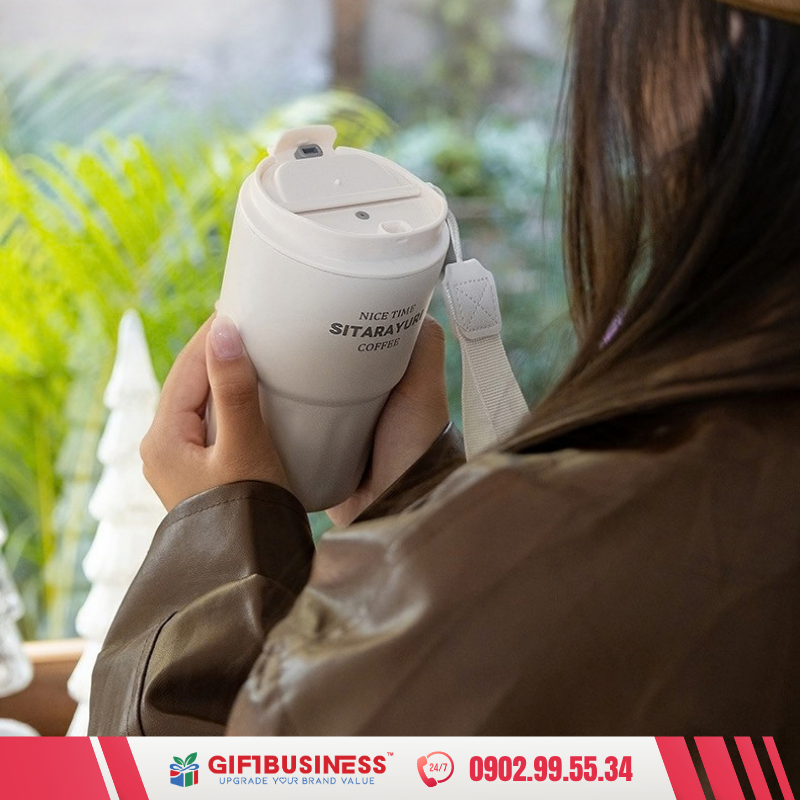 cốc giữ nhiệt có dây xách