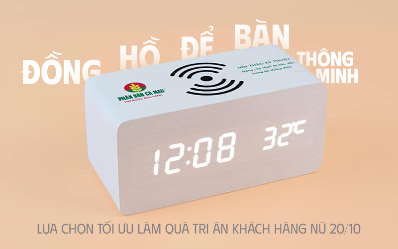 đồng hồ có sạc không dây cho điện thoại