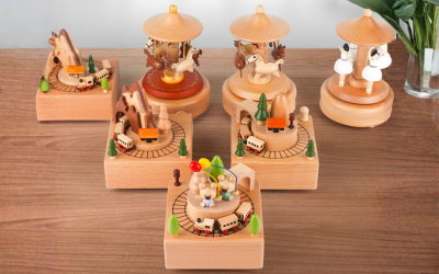 hộp nhạc gỗ thủ công