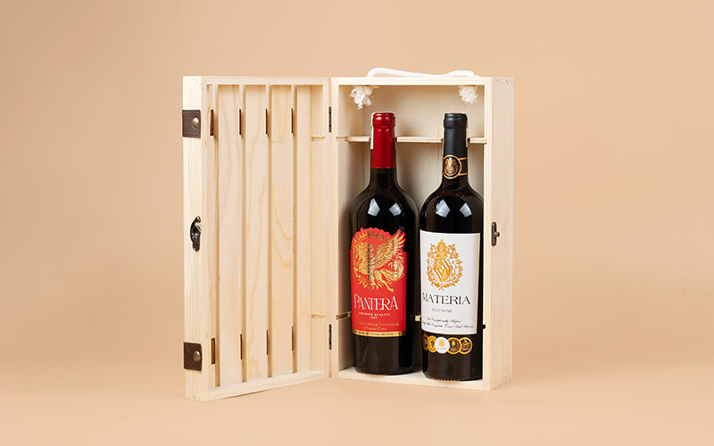 hộp quà 2 chai vang - Hộp quà xuân phúc lộc