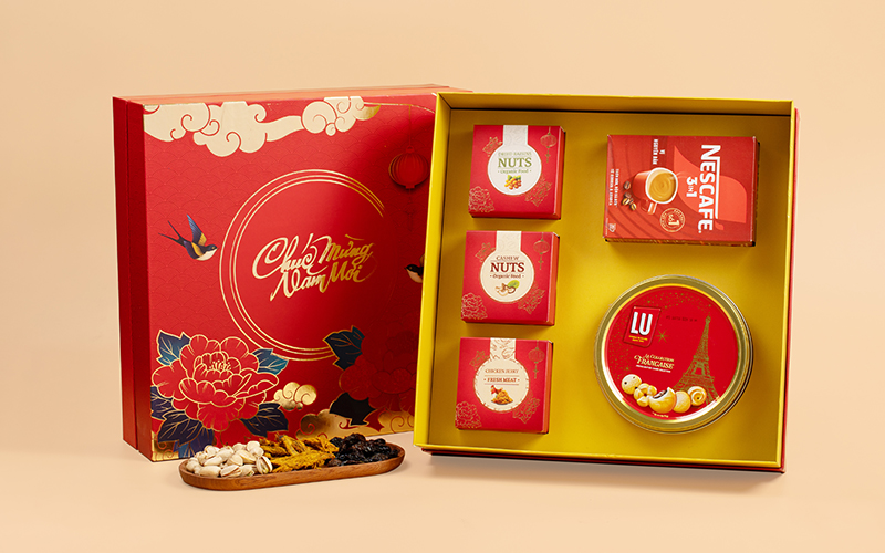 hộp quà tết an lành