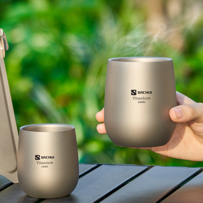 quà tặng cốc cà phê titan