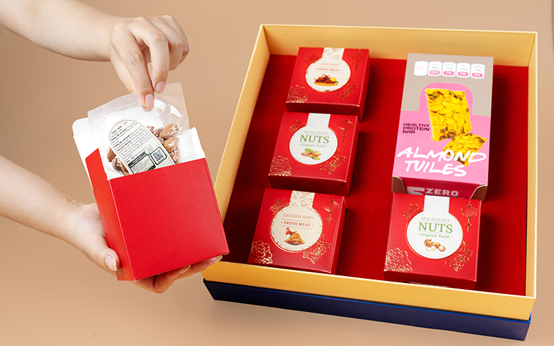 quà tết nuts - in hộp quà tết