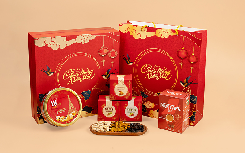 set quà tết an lành