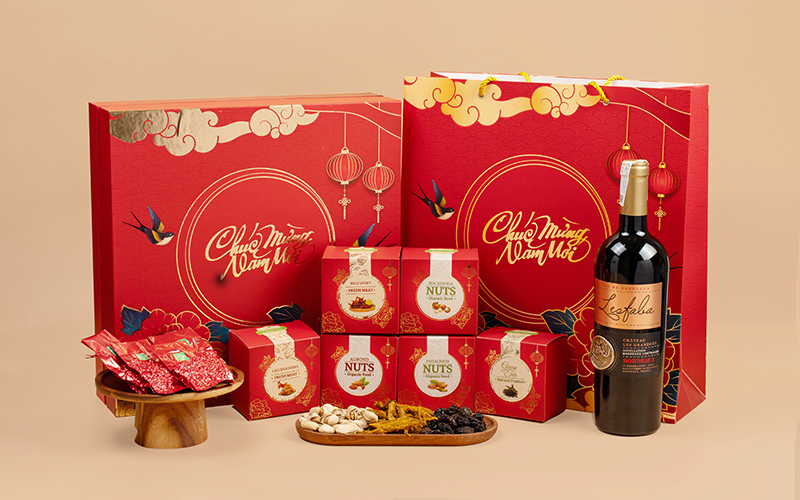 set quà tết doanh nghiệp - hộp quà xuân phát tài