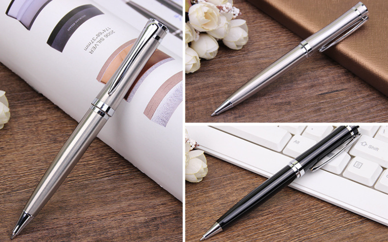 bút bi kim loại xoay