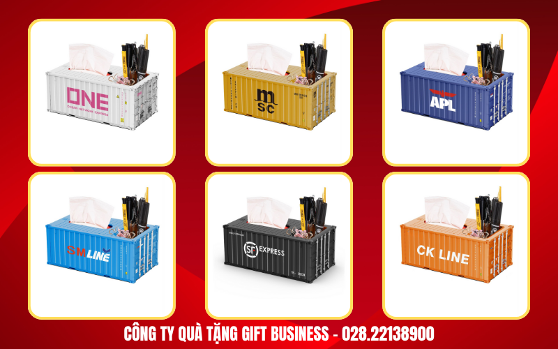 hộp container mô hình xe